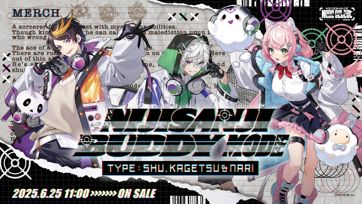 NIJISANJI Buddy Mode Type：Shu, Kagetsu & Nari】グッズを2025年6月