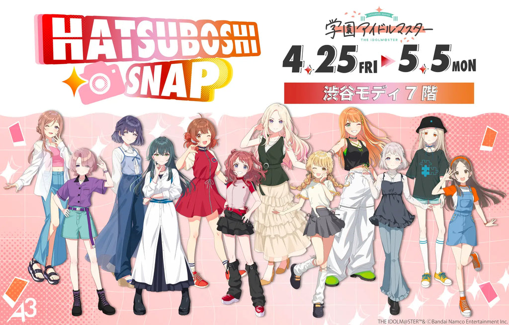 『学園アイドルマスター』POP UP SHOPが開催！“ストリートファッション”テーマの描き下ろしイラスト&ミニキャライラスト使用の新作グッズが登場