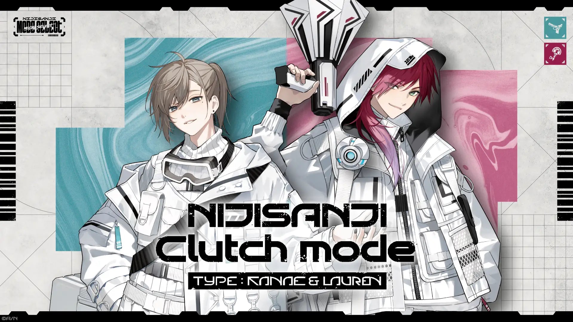 NIJISANJI Clutch Mode Type：Kanae & Lauren」グッズを11月13日(水)18時販売開始！「NIJIS –  ガクイチ（学校市場）