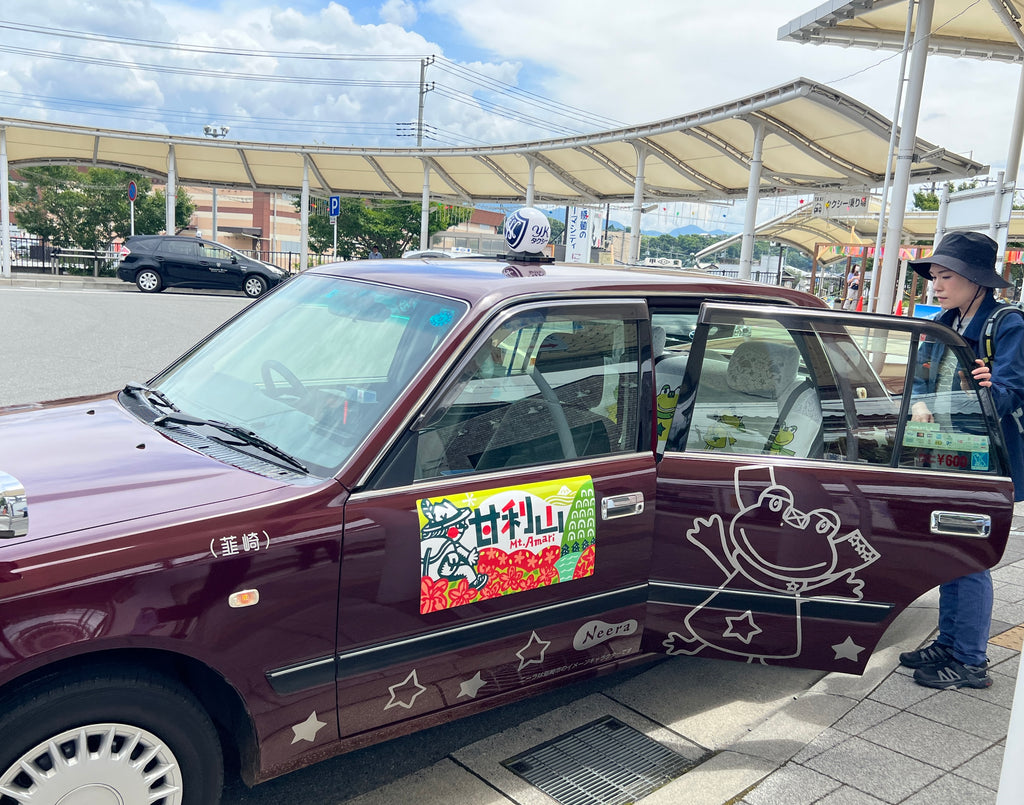 韮崎駅から甘利山へ。乗り合い制の「甘利山タクシー」実施中・一人片道2,000円にて、令和５年１０月末までの指定日に運行